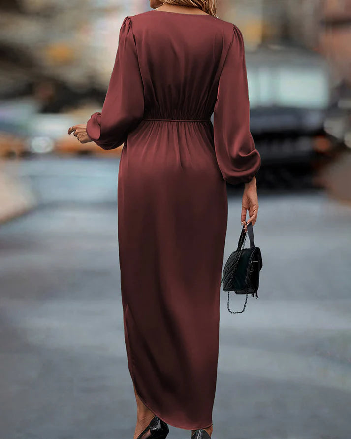 Elegant Maxi V-hals Jurk | Viola jurk