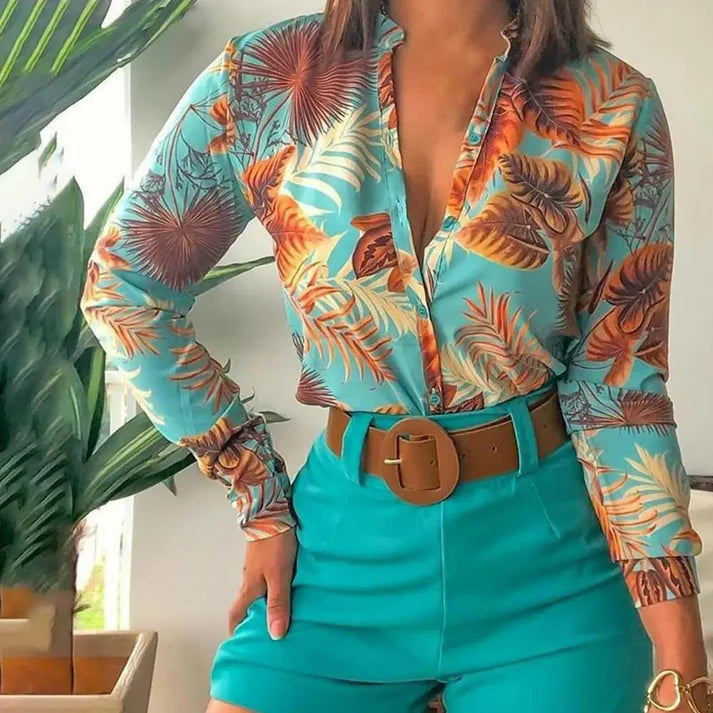 Trendy Blouse met Unieke Print | Varla Blouse