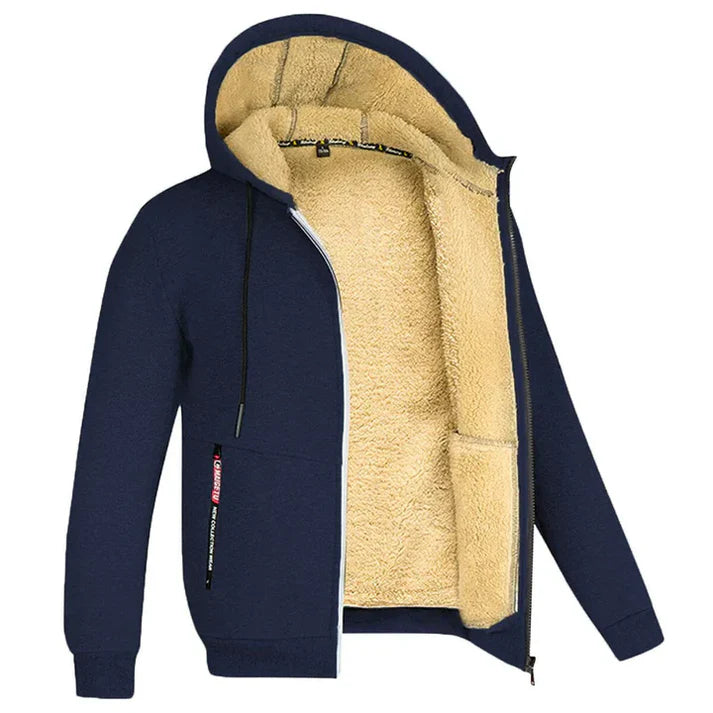 Heren kapuchon fleece jas | Ylwen Jas