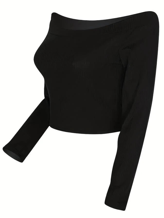 Off Shoulder Lange Mouwen Top | Uvi Top