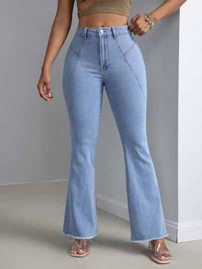 Trendy Flare Jeans | Hadu
