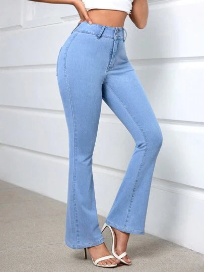 Trendy Flare Jeans | Hadu