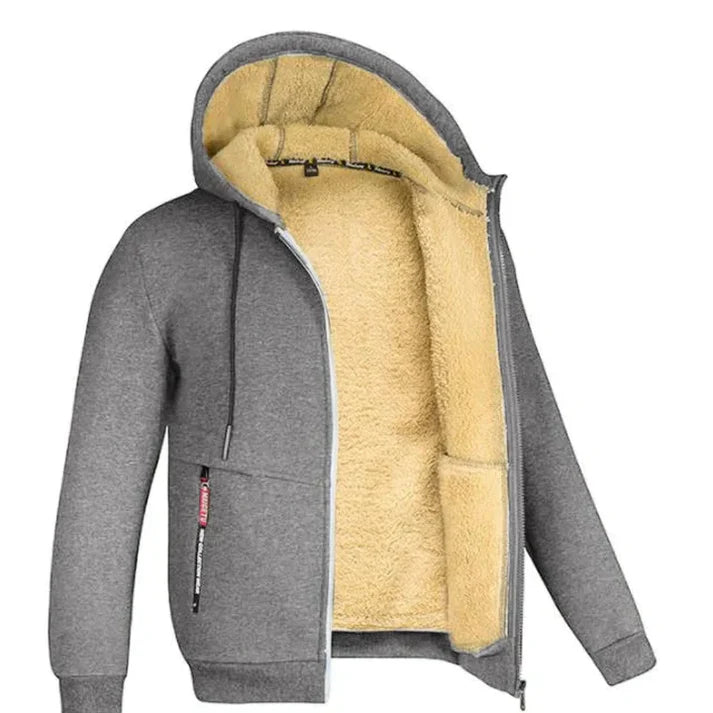 Heren kapuchon fleece jas | Ylwen Jas