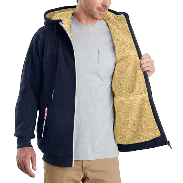 Heren kapuchon fleece jas | Ylwen Jas