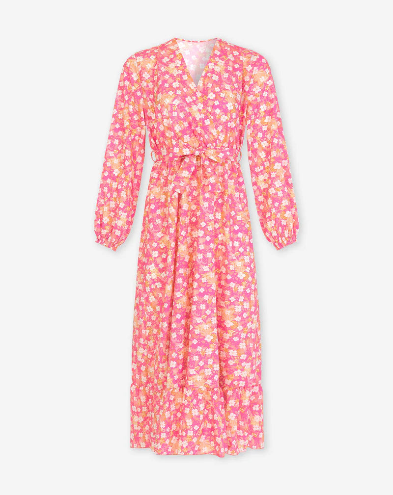 Jurk Met Bloemen patroon | Lila