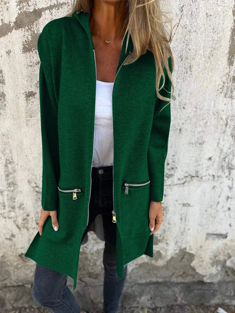 Dames Lange Hoodie | Shina Vest