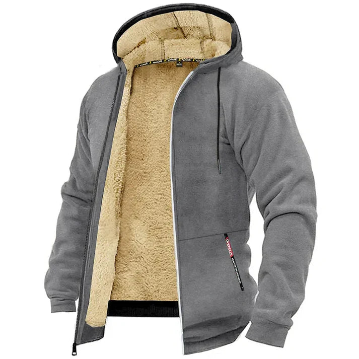 Heren kapuchon fleece jas | Ylwen Jas