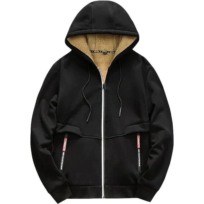 Heren kapuchon fleece jas | Ylwen Jas