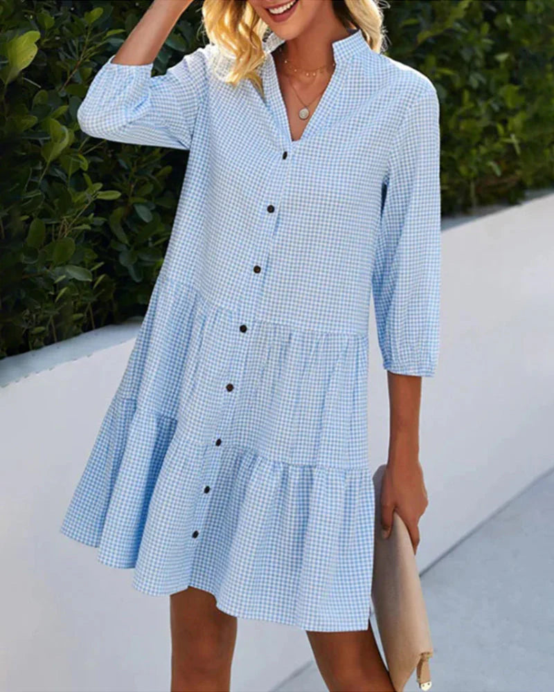 Chique Blauwe Jurk | Elina