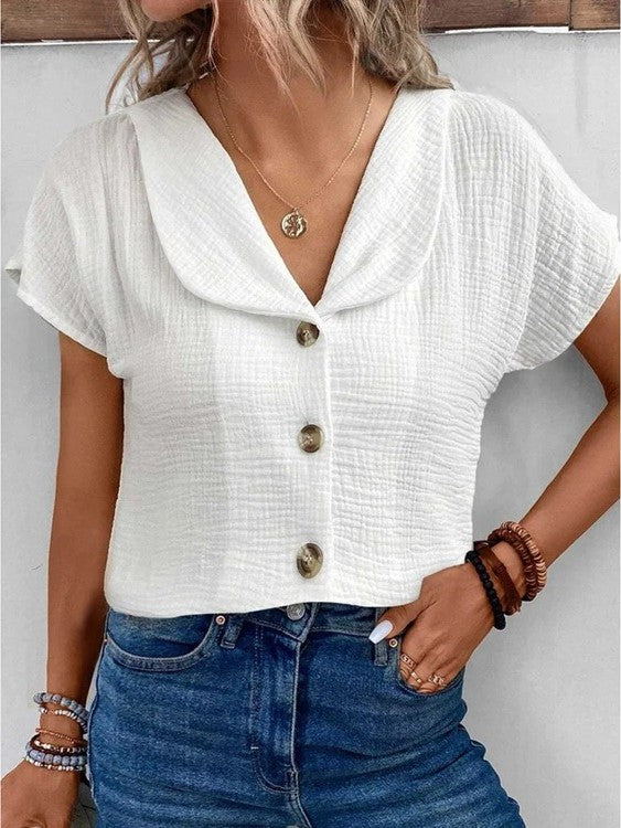 Chique Blouse met Stijlvolle Kraag | Vero Blouse