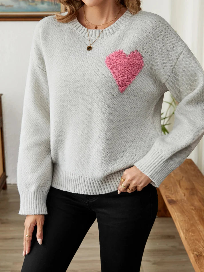 Casual Hart Warme Trui | Yelissa trui