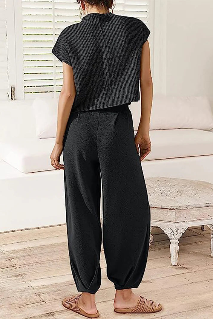 Gebreide Top en Broek Set | Vicky Set