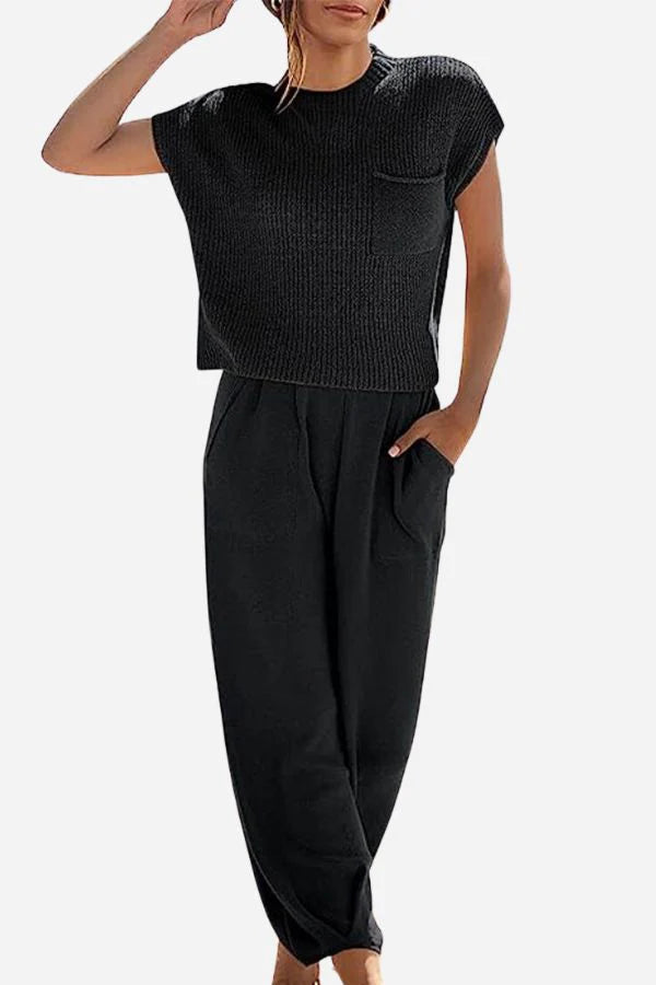 Gebreide Top en Broek Set | Vicky Set