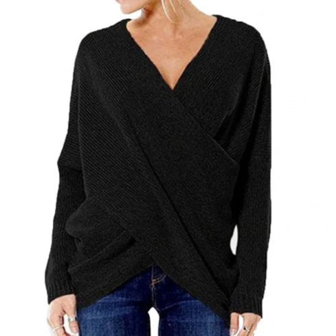 Vrouwen V-hals Wrap Trui | Branca Trui