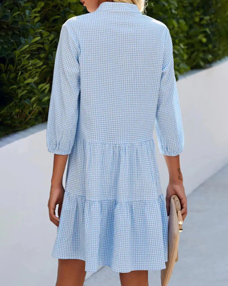 Chique Blauwe Jurk | Elina