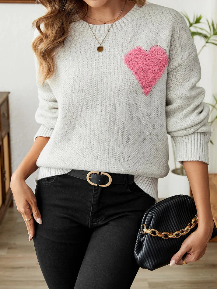 Casual Hart Warme Trui | Yelissa trui