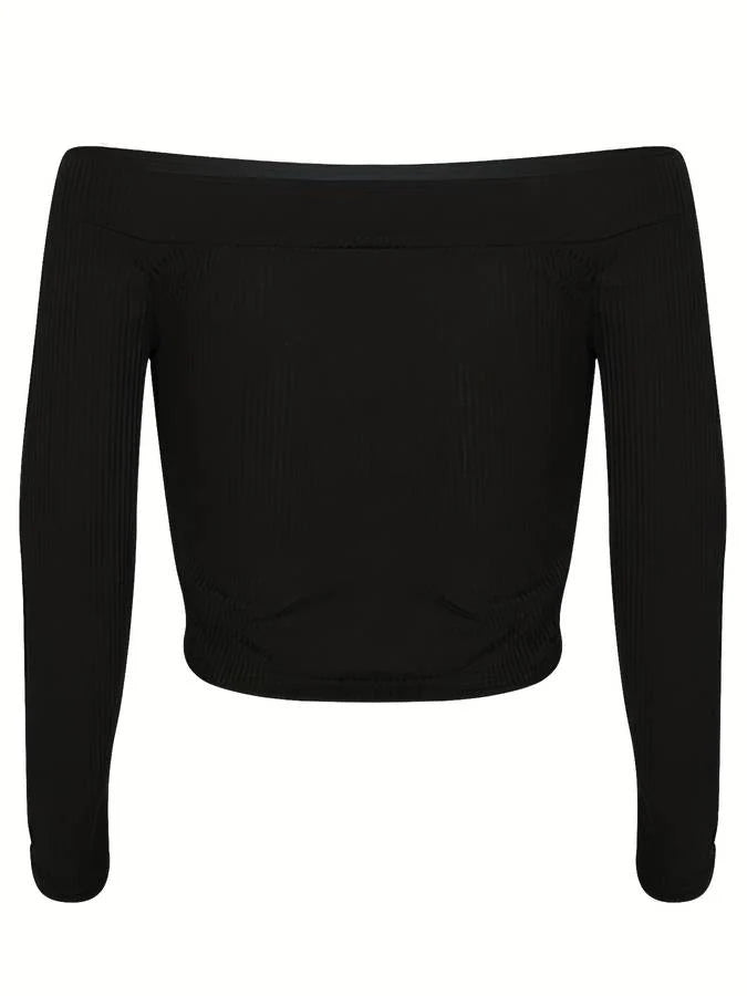 Off Shoulder Lange Mouwen Top | Uvi Top