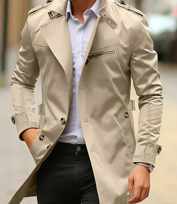 Elegante Trench Coat voor Mannen | Wick Jas