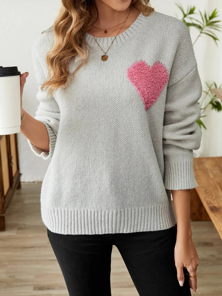 Casual Hart Warme Trui | Yelissa trui