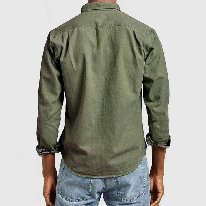 Heren Klassiek Button-Up Casual Overhemd | Wally Shirt