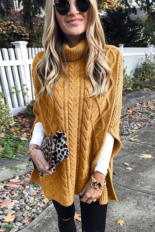 Casual Coltrui Cape Sweater | Virna Trui