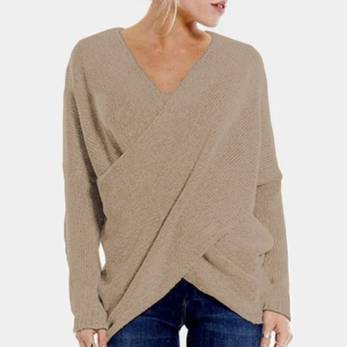 Vrouwen V-hals Wrap Trui | Branca Trui