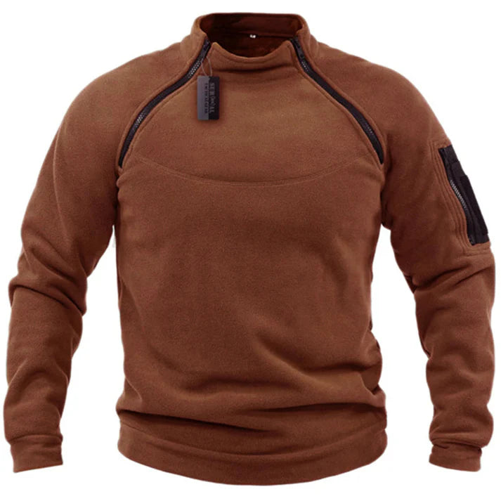 Heren Fleece Zip-Up Trui | Zacharias Trui