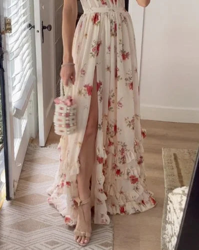 Elegante Jurk Met Bloemen Print | Katherine