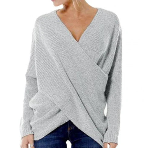 Vrouwen V-hals Wrap Trui | Branca Trui