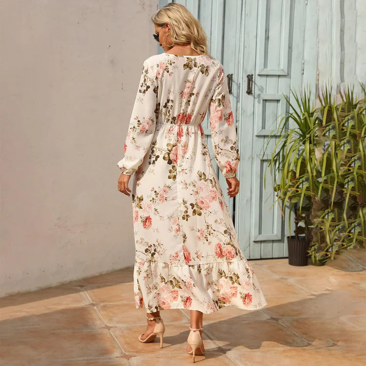 Jurk Met Bloemenprint | Elara