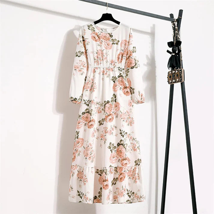 Jurk Met Bloemenprint | Elara
