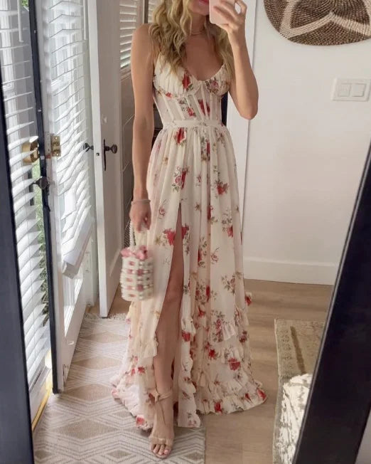 Elegante Jurk Met Bloemen Print | Katherine