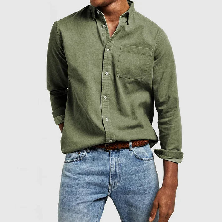 Heren Klassiek Button-Up Casual Overhemd | Wally Shirt
