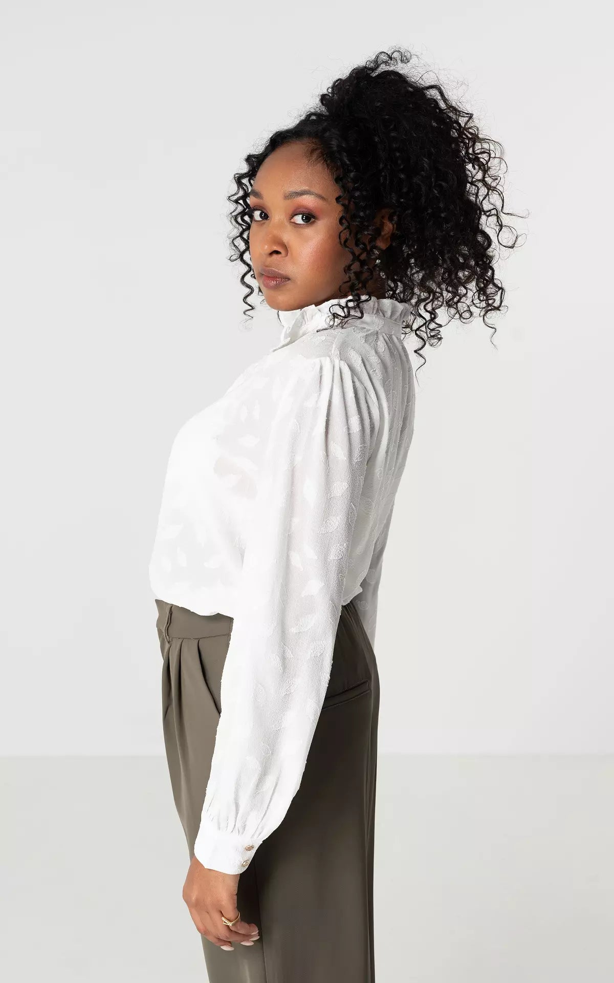 Elegante Blouse Met Patroon | Lila