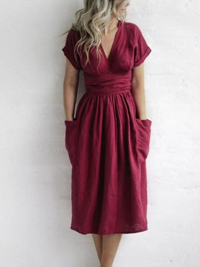 Chique Linnen Jurk | Zoe