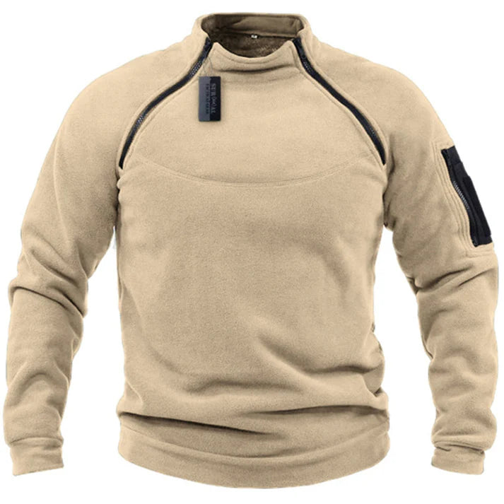 Heren Fleece Zip-Up Trui | Zacharias Trui