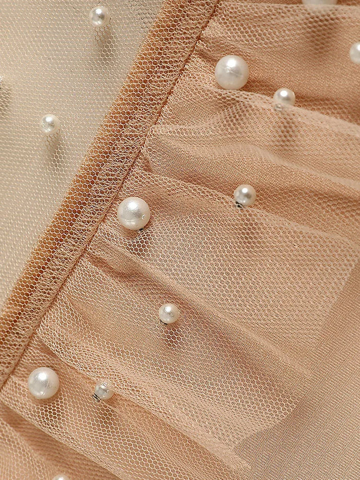 Vrouwen Parel Mesh Top | Thida Top