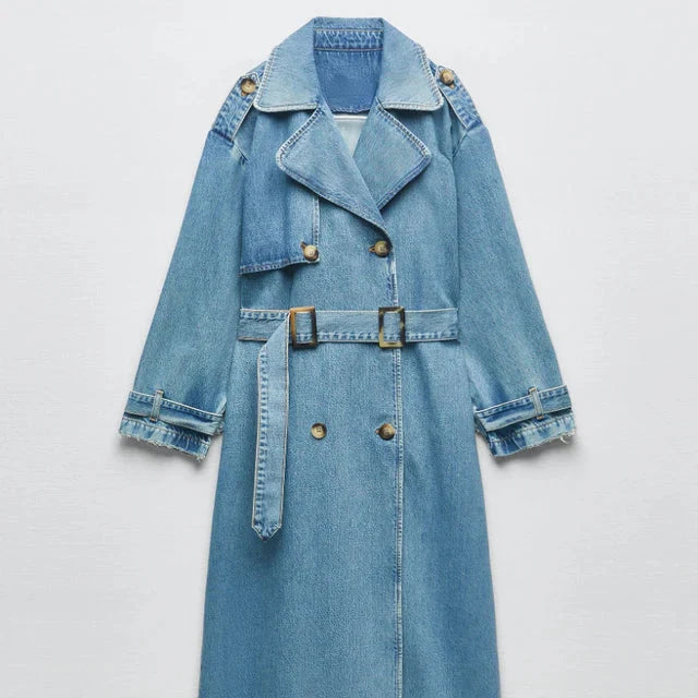 Denim Trenchcoat | Crisilda
