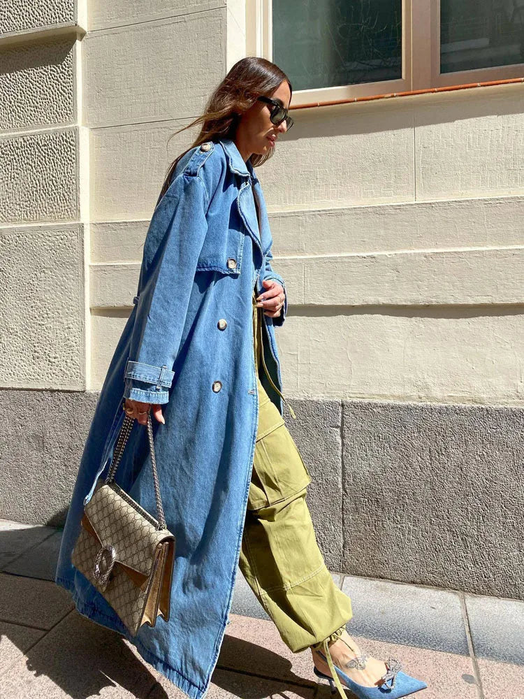 Denim Trenchcoat | Crisilda