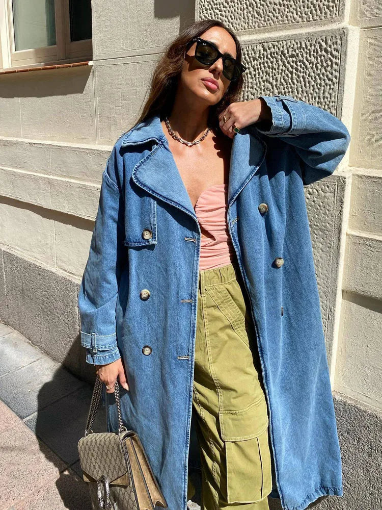 Denim Trenchcoat | Crisilda