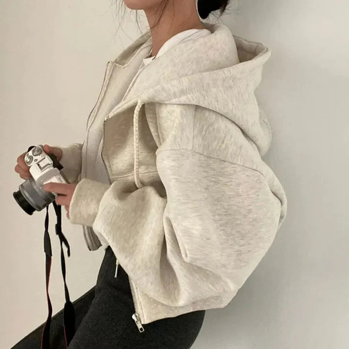 Oversized Rits-Up Hoodie | Bella hoodie