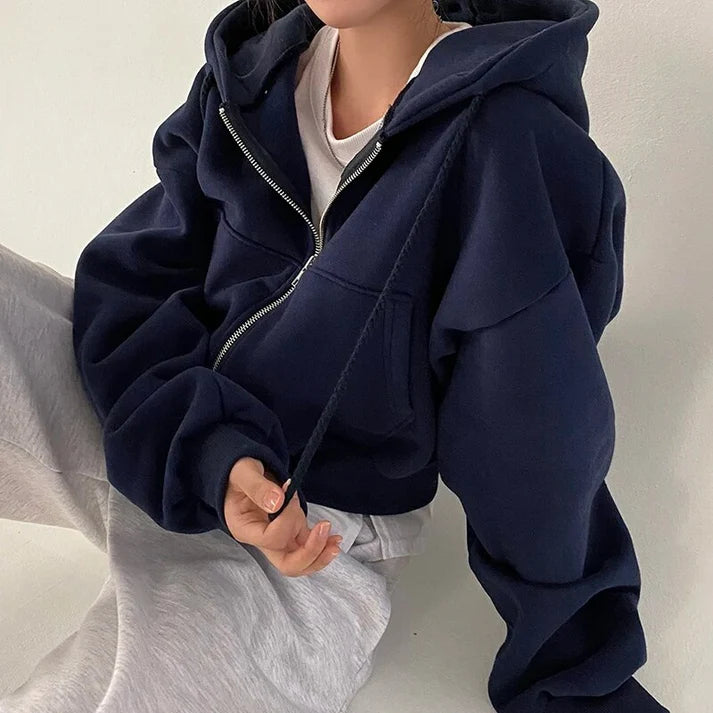 Oversized Rits-Up Hoodie | Bella hoodie