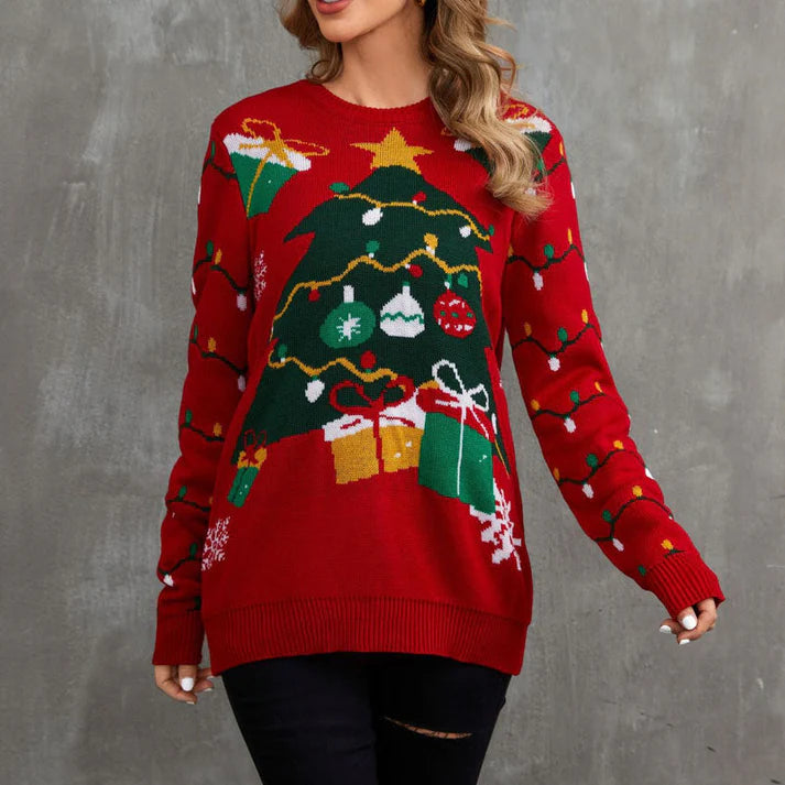 Casual Gebreide Kerst Trui | Xandie Trui