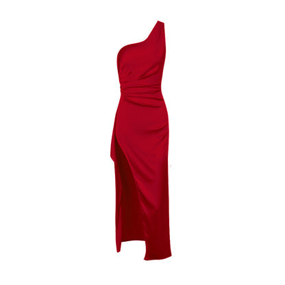 One Shoulder Maxi Jurk| Melody