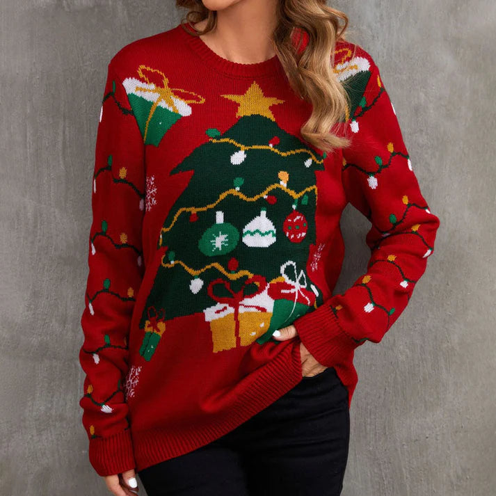 Casual Gebreide Kerst Trui | Xandie Trui