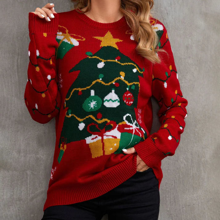 Casual Gebreide Kerst Trui | Xandie Trui