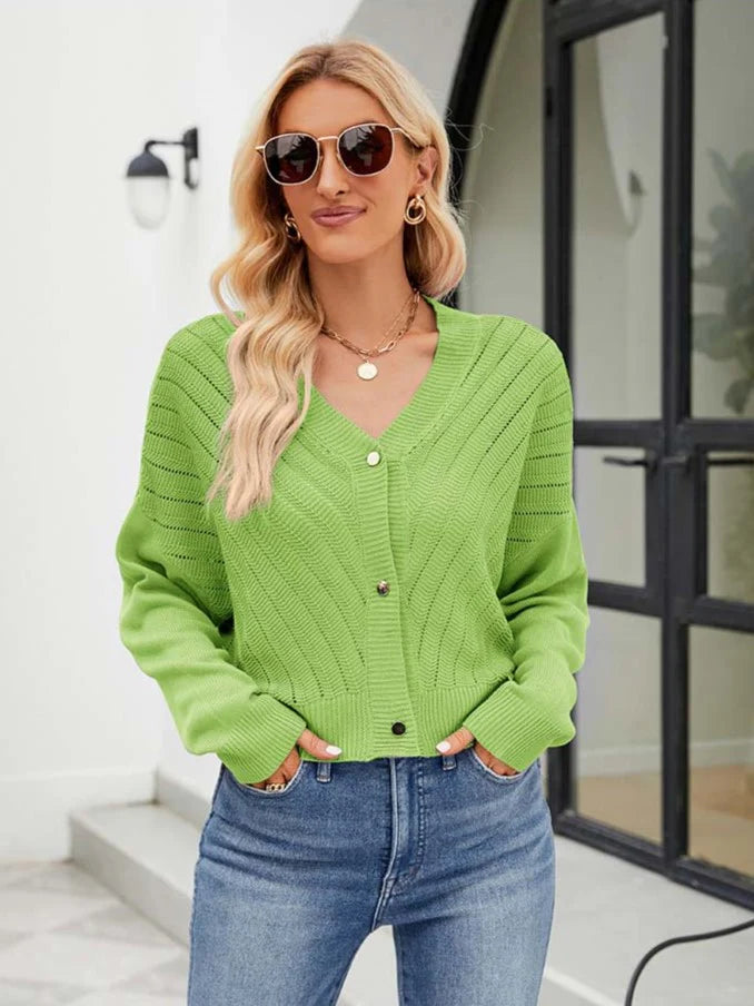 Gebreid V-hals Vest | Jewel Vest