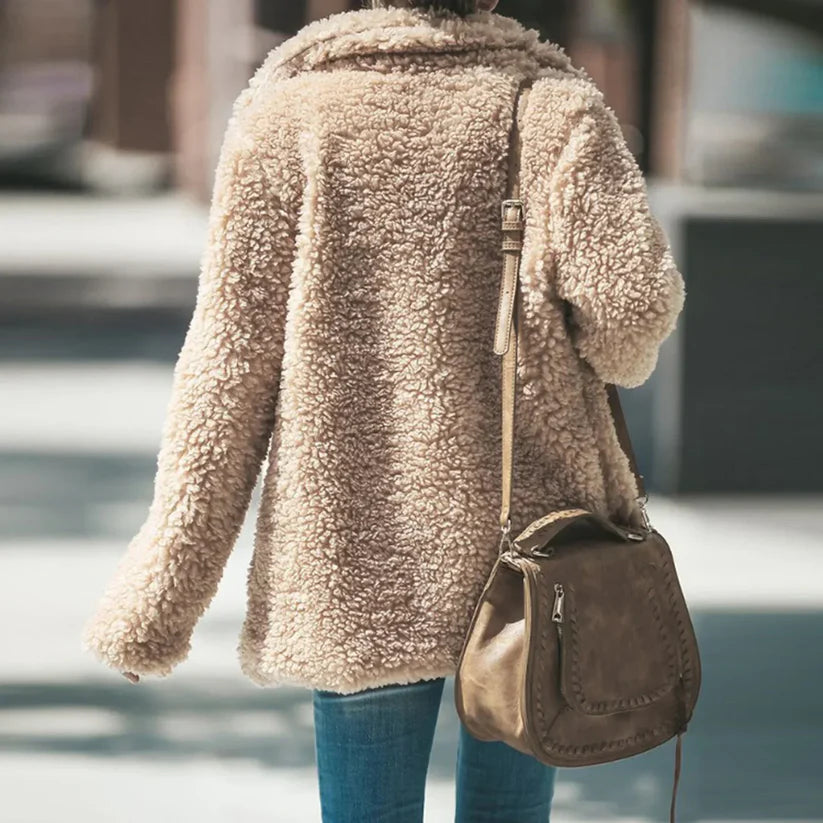 Warme Fleece Mantel | Analita Jas