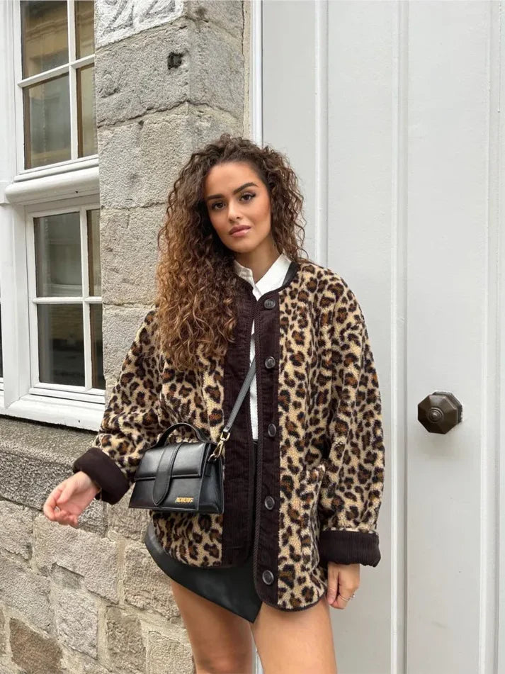 Luxe luipaardprint Jas | Wiliane Jas
