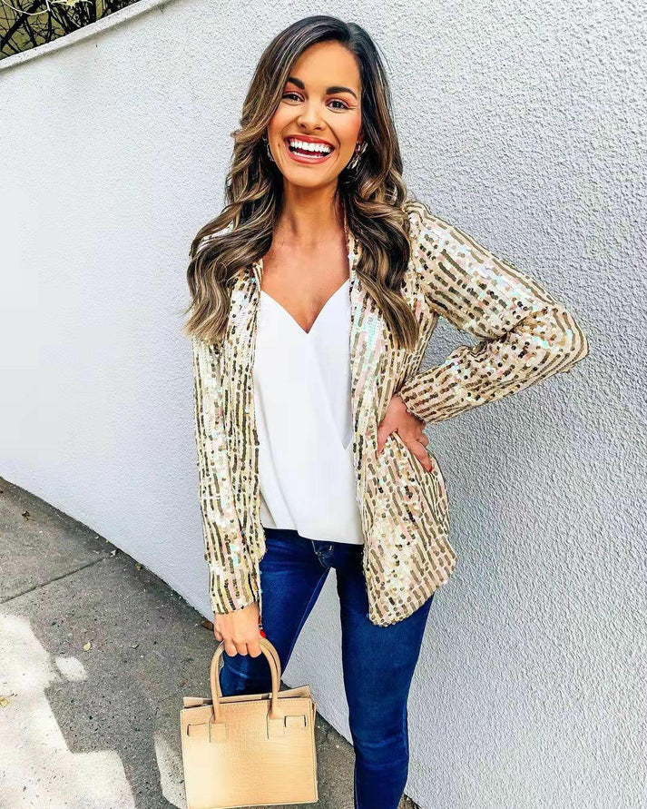 Vrouwen Pailletten Blazer | Uriella Blazer